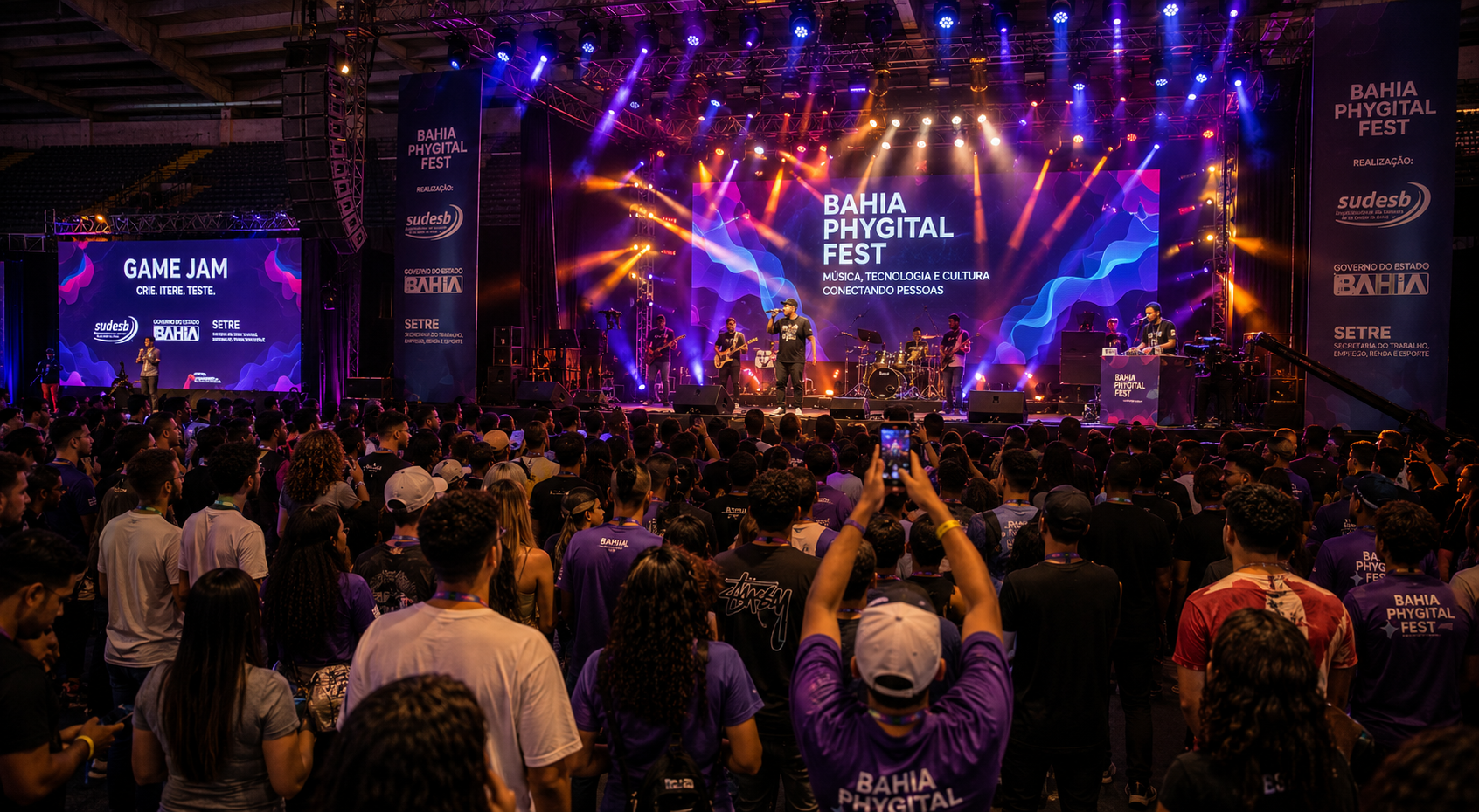 Evento FBGE com público presente